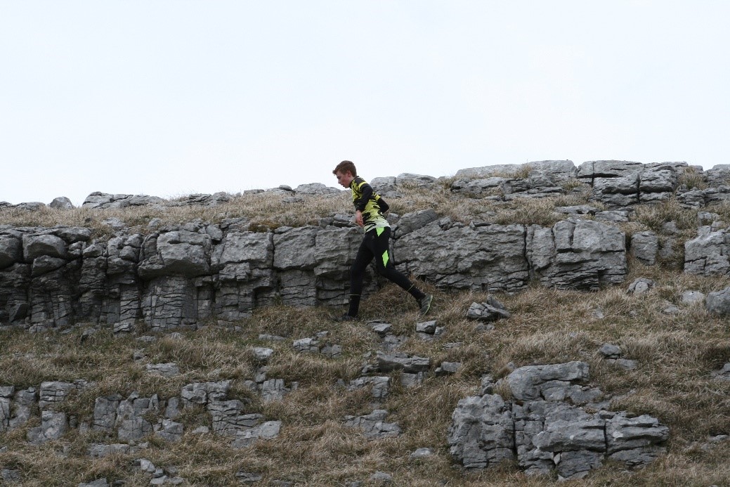 Some of the limestone features make for tricky navigation whilst running - look at those bedding planes!