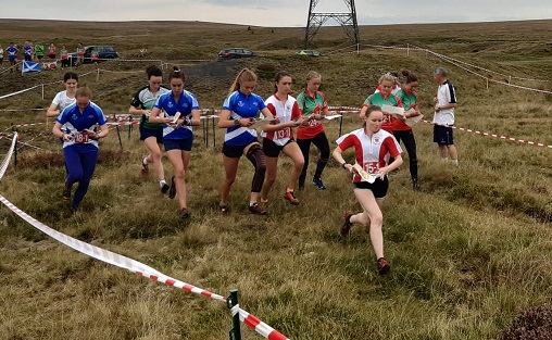 Chloe leading the womens relay