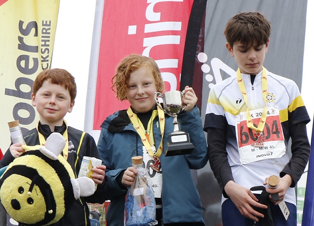 Junior relay podium