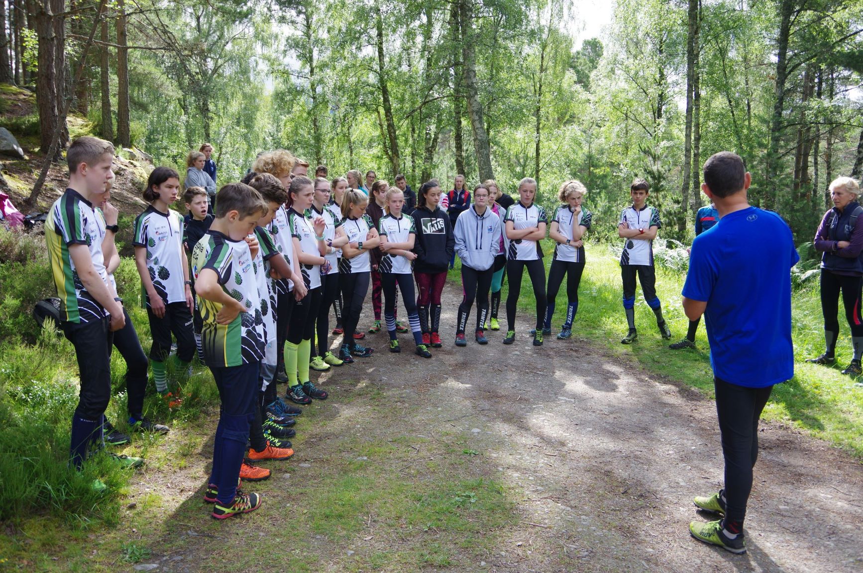 Coaching in the beautiful Scottish forests!